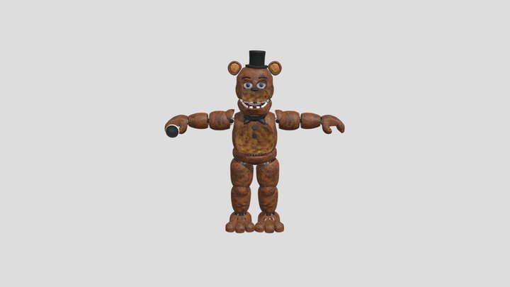 I edited this Freddy Fazbear render to look like Fredbear. I posted the  original Freddy render so you can see it. : r/fivenightsatfreddys