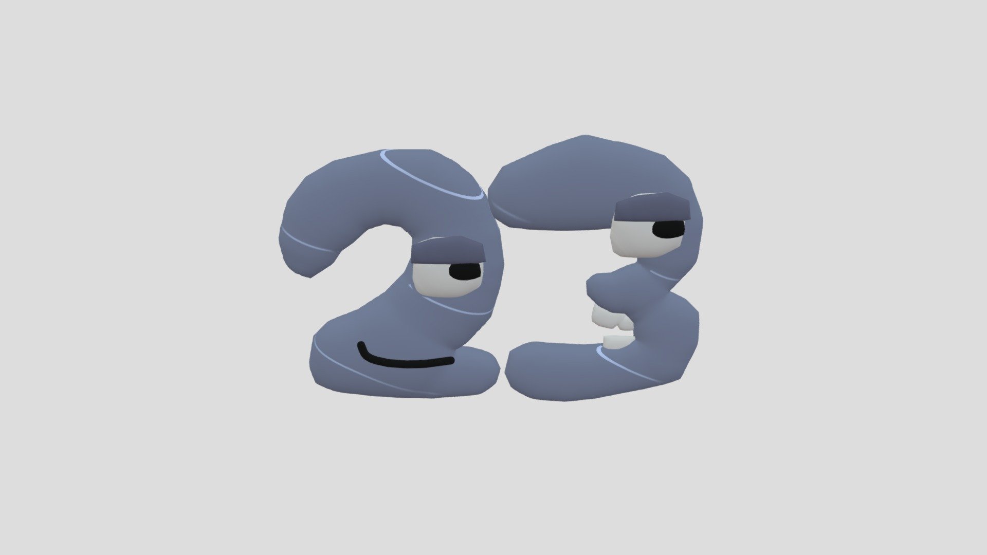3  Number Lore (Kind Of) - 3D model by Blue7gou
