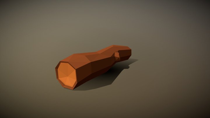 Log Low-poly 3D model 3D Model