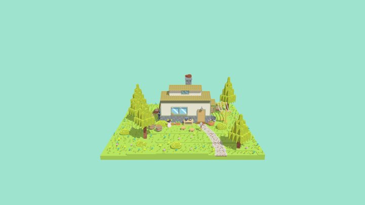 Small House 3D Model