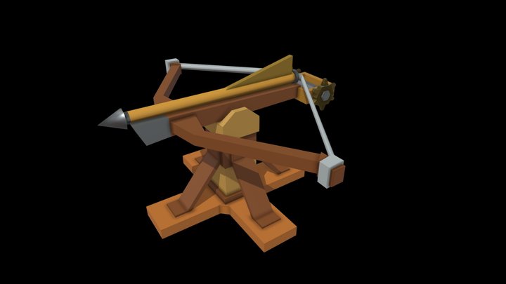 Crossbow (low-poly casual) 3D Model