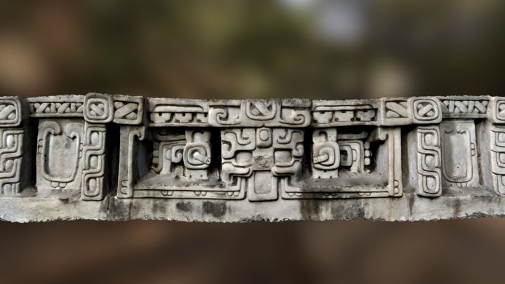 Xunantunich East Facade 3D Model