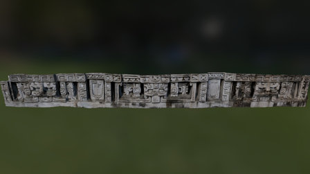 Xunantunich East Facade 3D Model