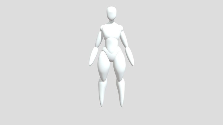 Slender Basemesh (Female) 3D Model