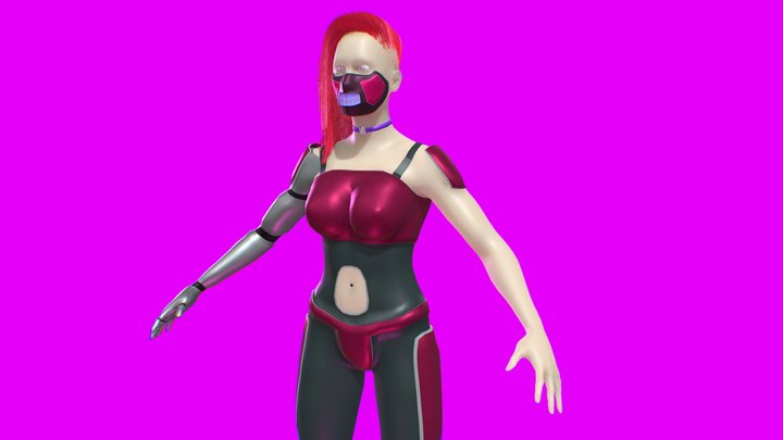 Cyberwoman 3D Model