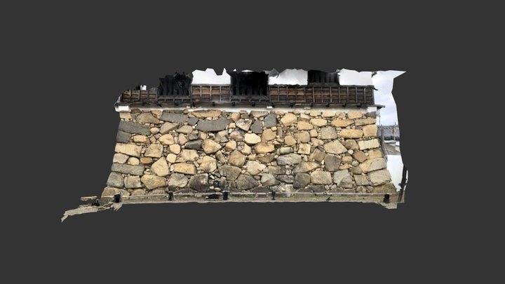 彦根城の天守台石垣 3D Model