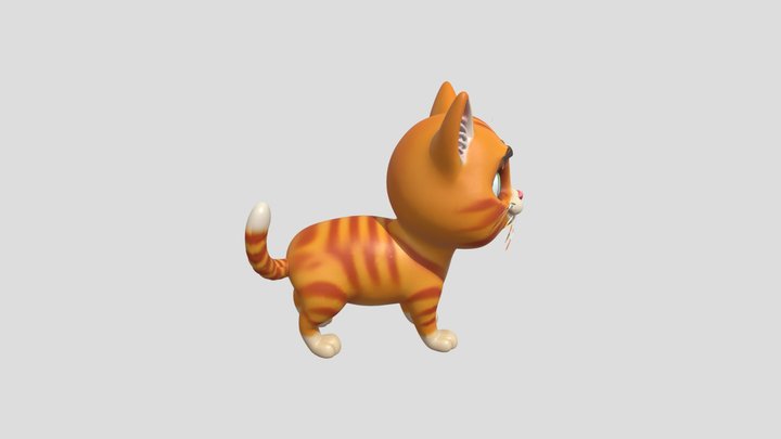 White Cat 3D Model
