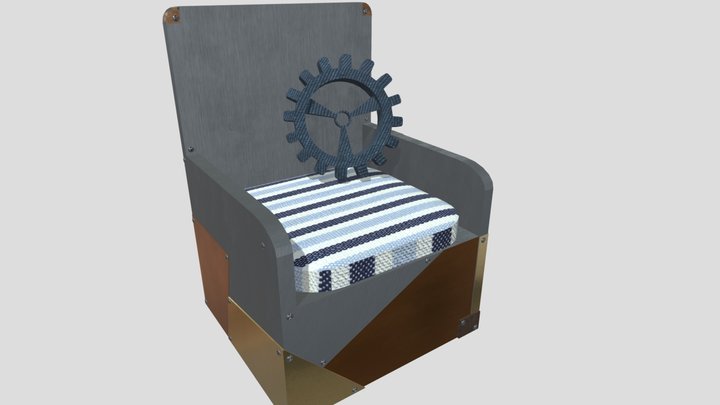 Steampunk Chair 3D Model