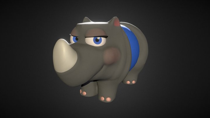 Little Rhino 3D Model