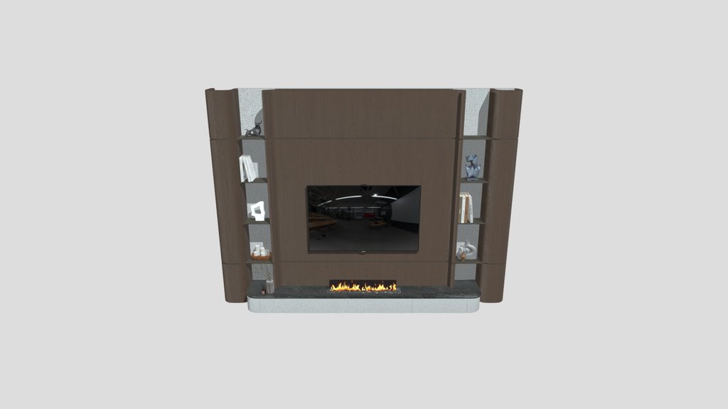 Tv Wall With Fireplace
