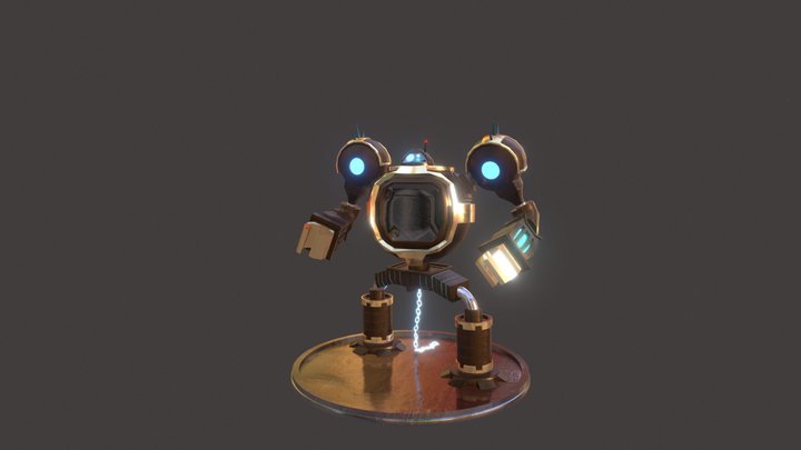 LowPoly Robot 3D Model