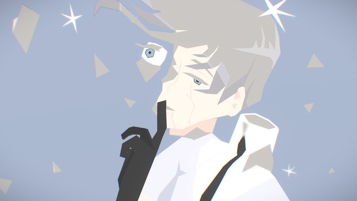 Houseki no Kuni - Antarcticite (Low poly) 3D Model