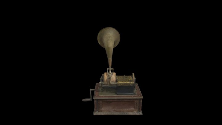 蝋管式蓄音機 / Phonograph 3D Model