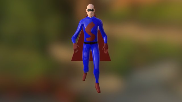 Super Hero Character 3D Model