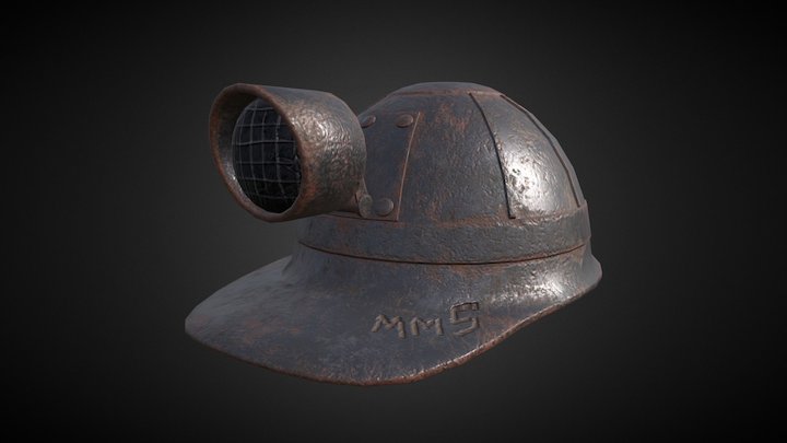 Mine Helmet 3D Model