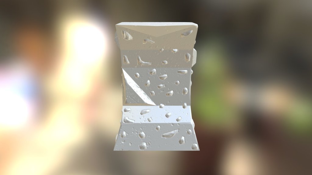 Wall #2 for Climbing Diorama (Non-Textured)
