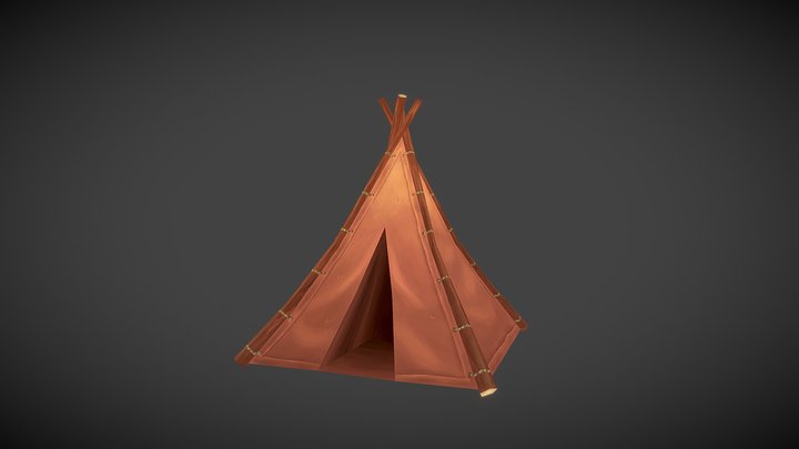 Primitive Tent 3D Model