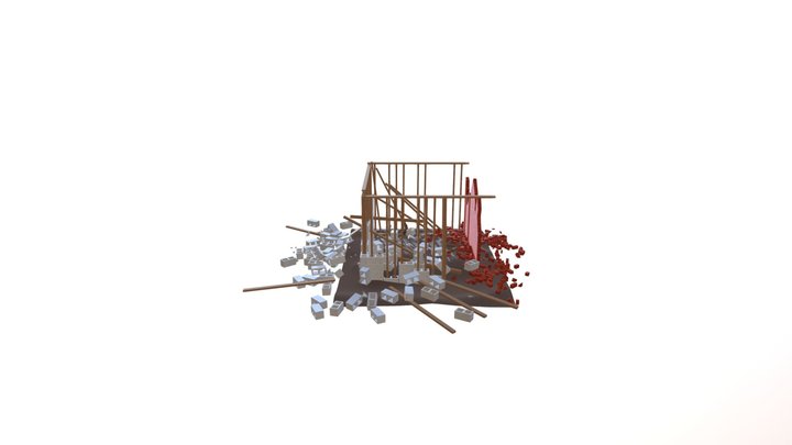 Debris Scene 3D Model