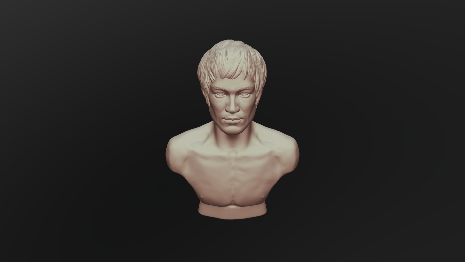 3D model Bruce Lee 3D printable model - This is a 3D model of the Bruce Lee 3D printable model. The 3D model is about a statue of a person.