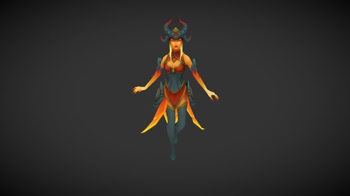 Infernal Syndra 3D Model