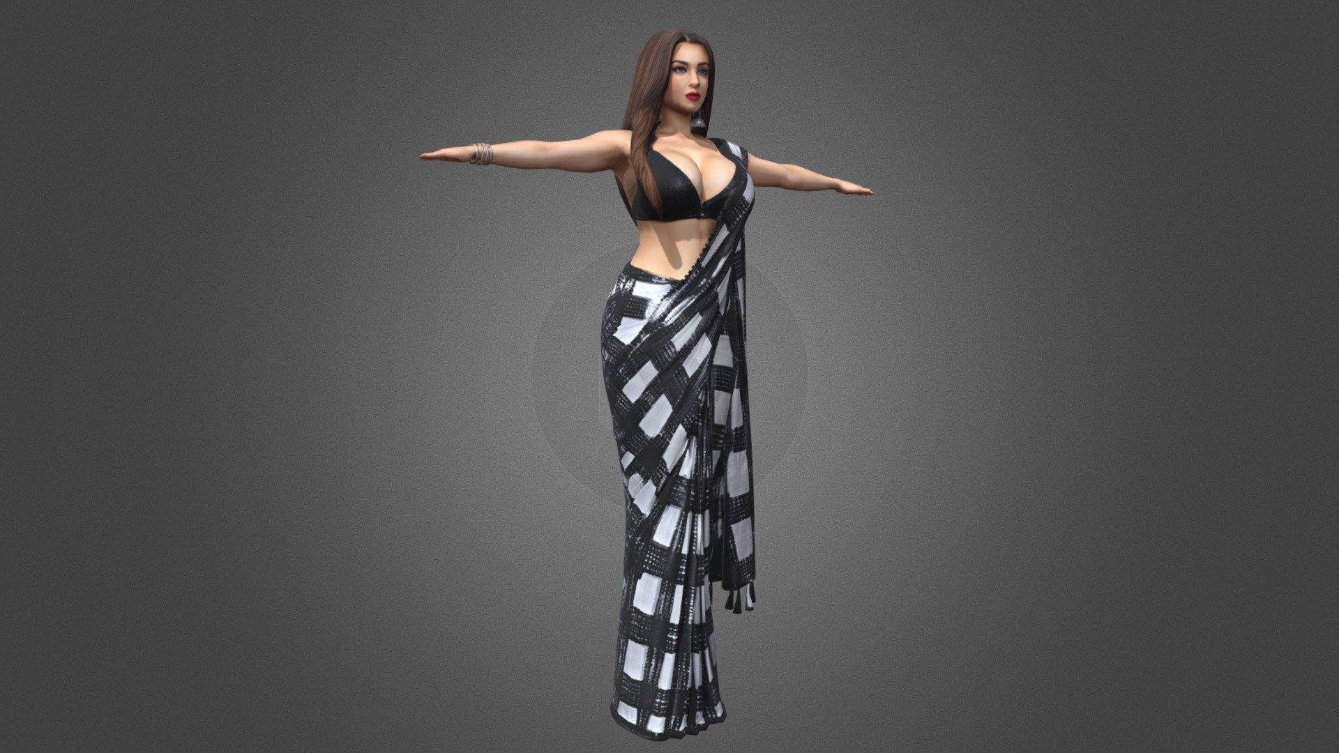 AI-Generated Indian Woman Character - Download Free 3D model by ...