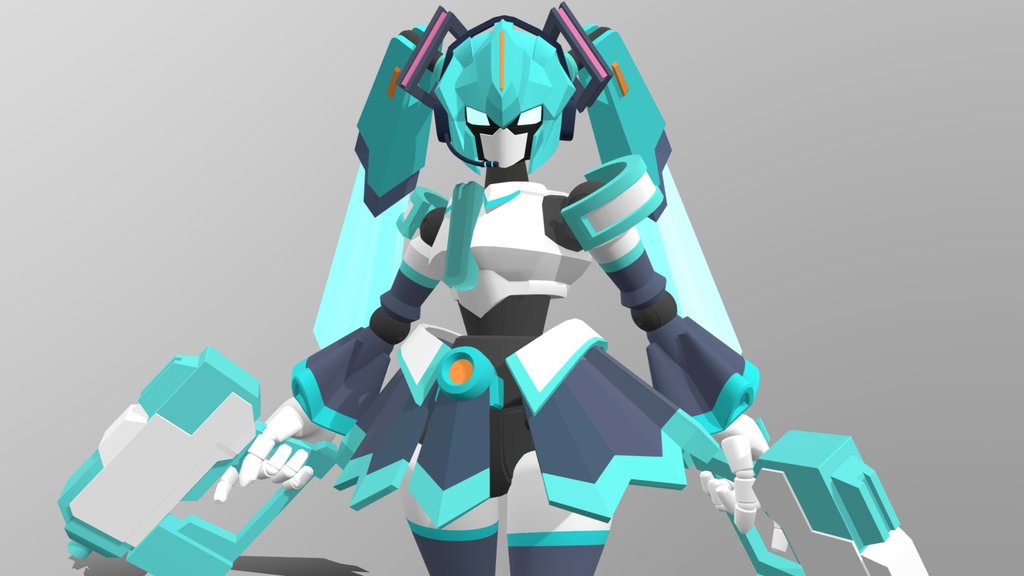 Hatsune Miku LBX ver (Yuki custom & redesign)