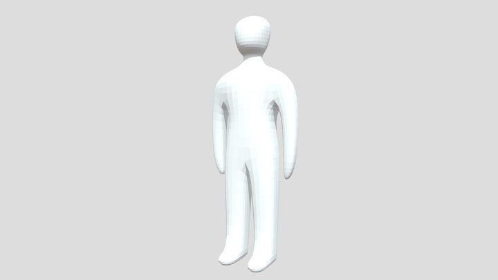 Basic human model. 3D Model