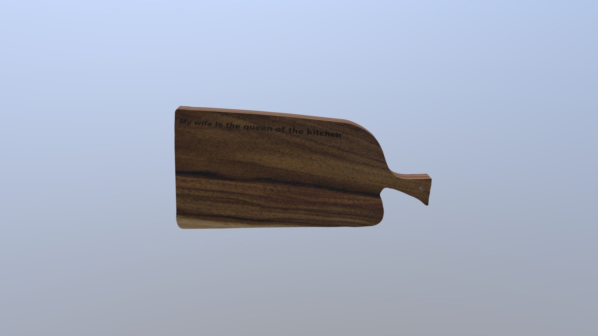 10. Engraved big walnut kitchen board