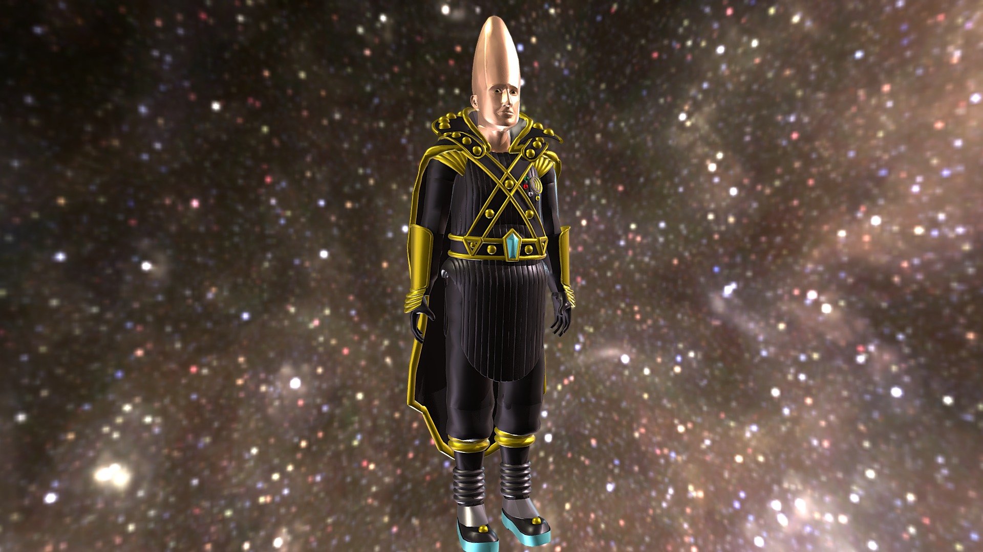 REMULAKIAN Conehead POSABLE COLOR