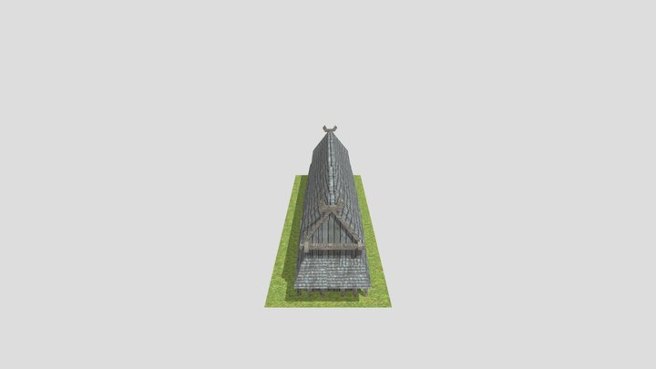 Casa Viking texturizada 3D Model