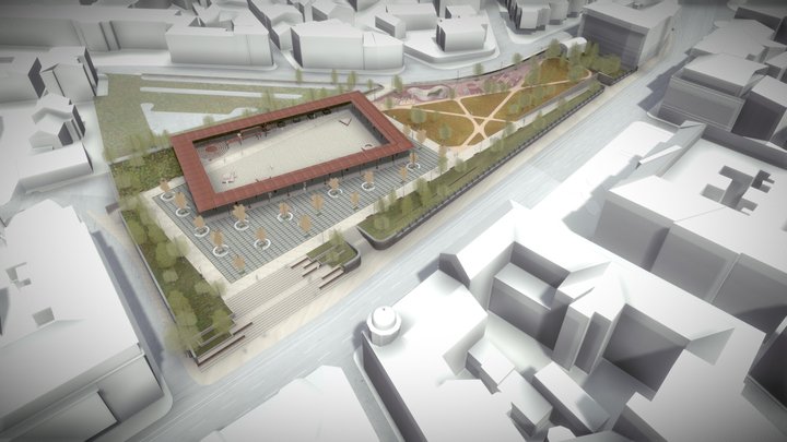 Hastahana Park & Plaza (CIBVLT4) 3D Model