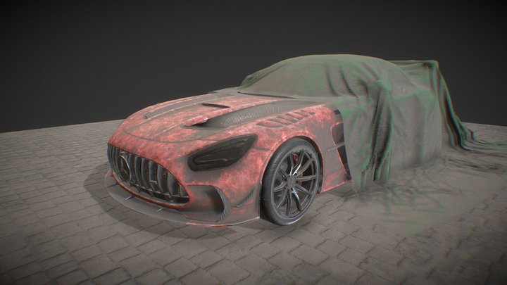 Mercedes AMGGT Dusty 3D Model