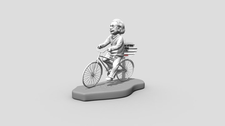 Albert Einstein - 3d printable 3D Model