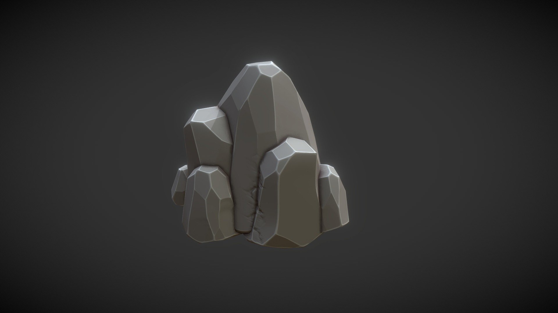 Stylized Rock - 3D model by tonysalcedo [3e2a542] - Sketchfab