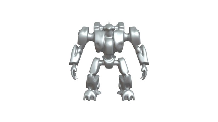 Large battle mech 3D Model