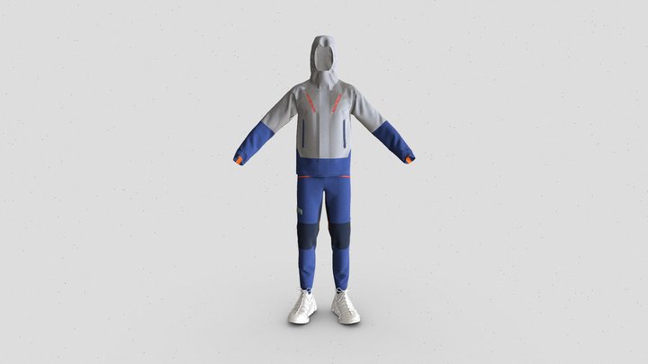 登山套裝 mountaineering suit 3D Model