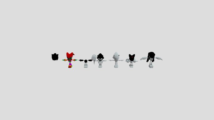 Metals from Sonic Superstars 3D Model