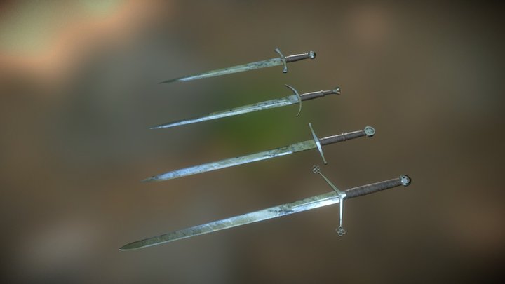 Historical Swords set 3D Model