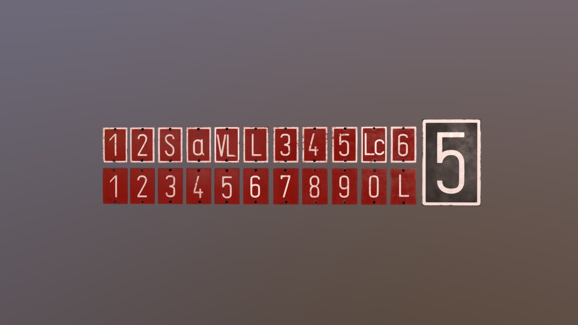 AŽD-70 Num. Main Signs - 3D model by Wikiquik [3e2d654] - Sketchfab