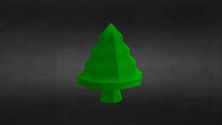 Cedar Low Poly #1 3D Model