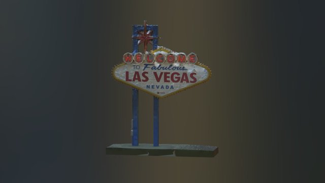 Las Vegas Sign 3D Model