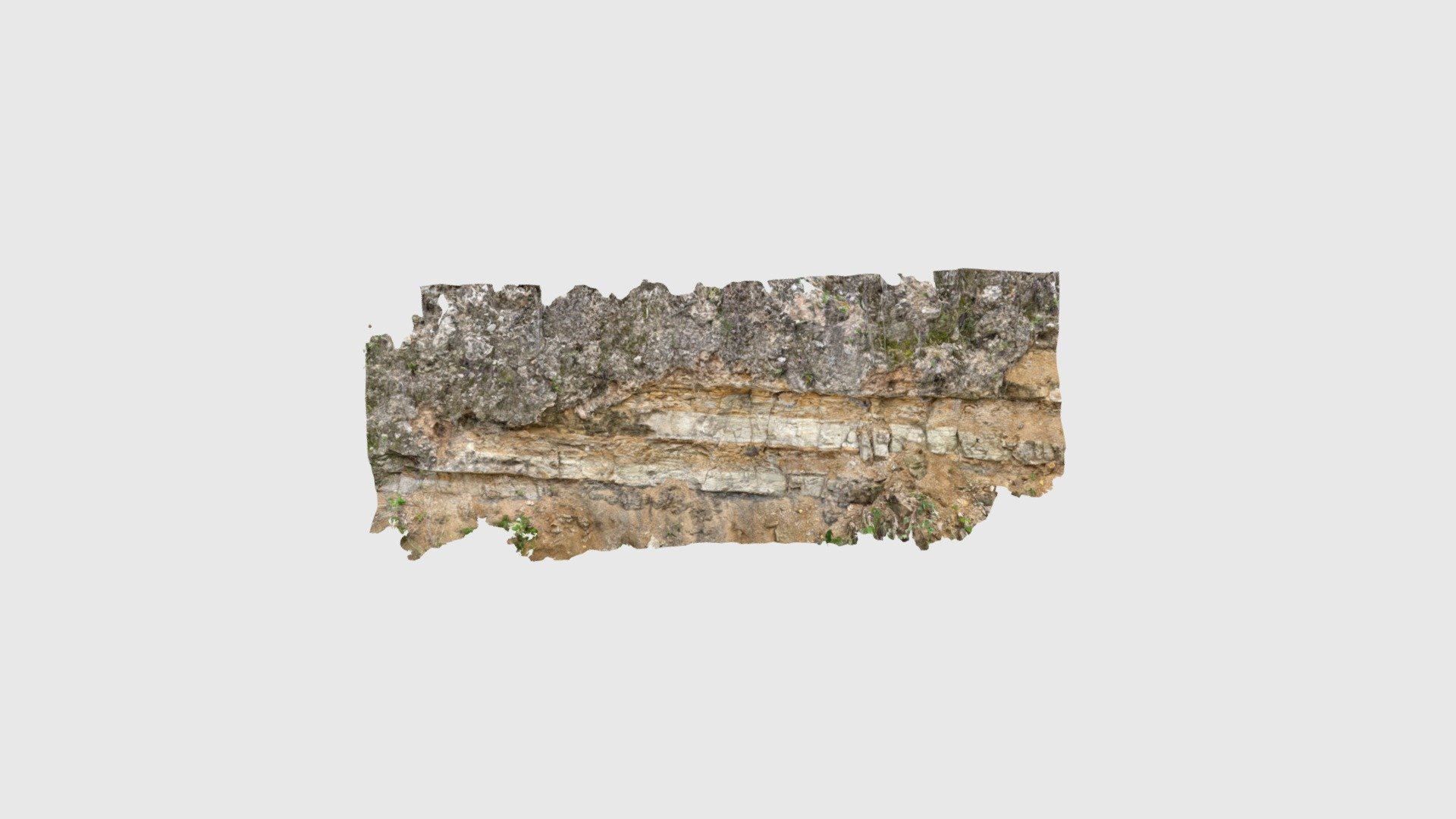 Limestone - turbidite sequence contact — Sketchfab embed 3D viewer