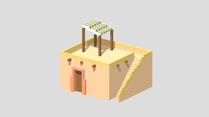 Maison egypte 3D Model