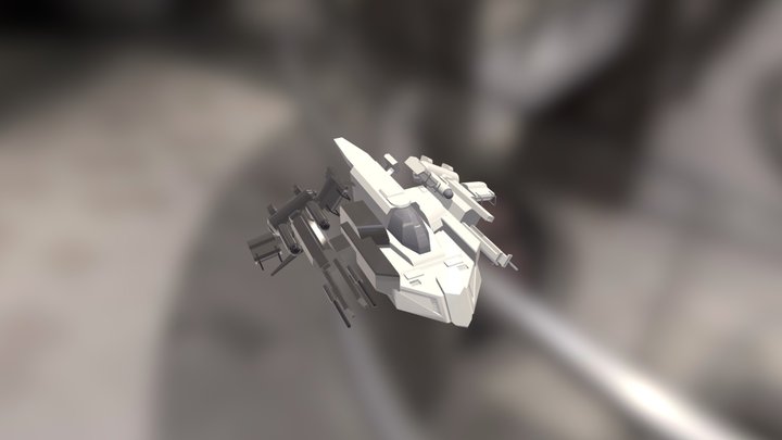 SpaceShip_Blocking 3D Model