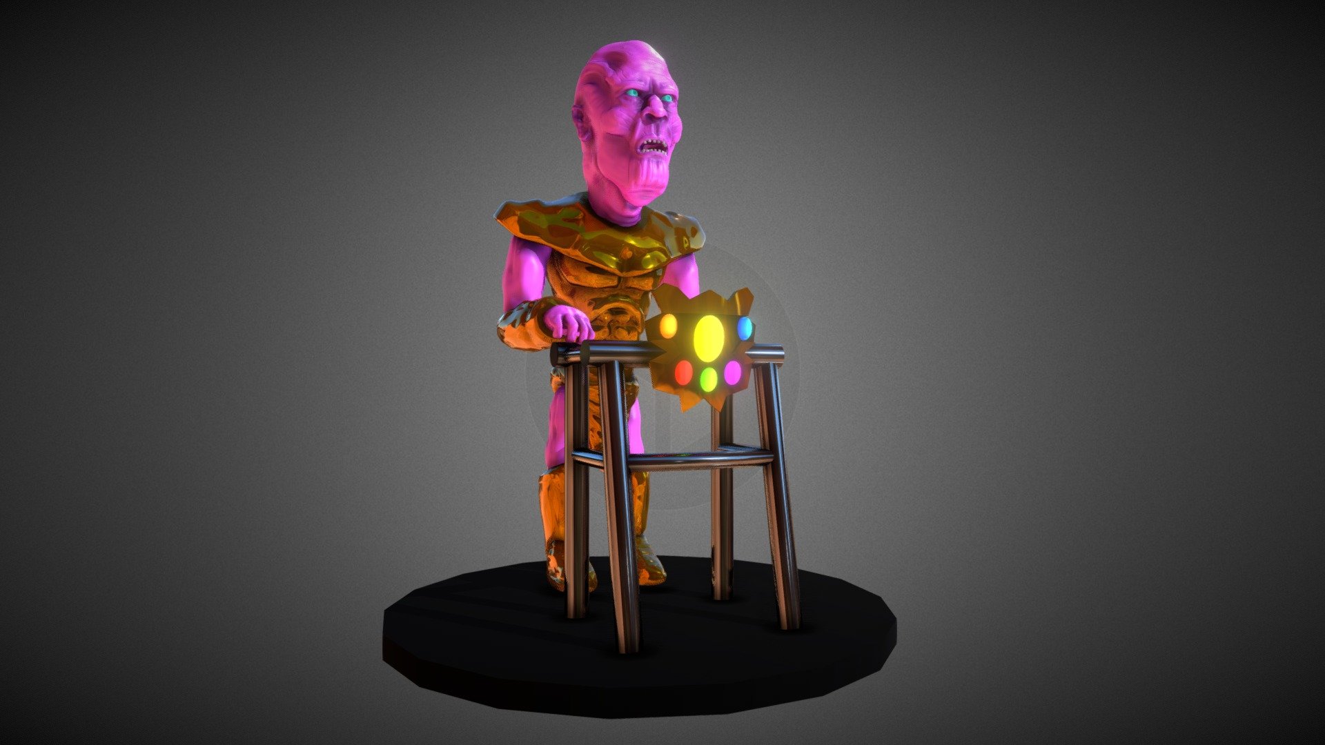 Old Thanos; a tribute to Stan Lee.