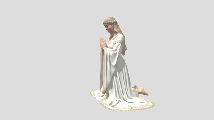 Goddess Prayer 3D Model