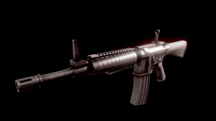 M4 - CAR-15 module kit - Assault Rifle 3D Model