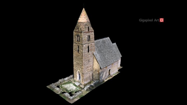 Strei medieval church, Hunedoara, Romania 3D Model