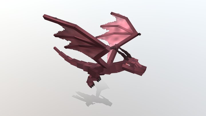 Devil dragon - Minecraft - Free 3D Model