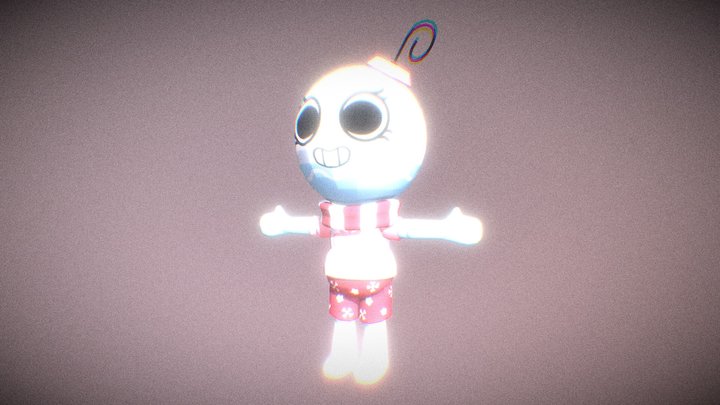 Eve Sleeper Bobette - Dandy's World 3D Model
